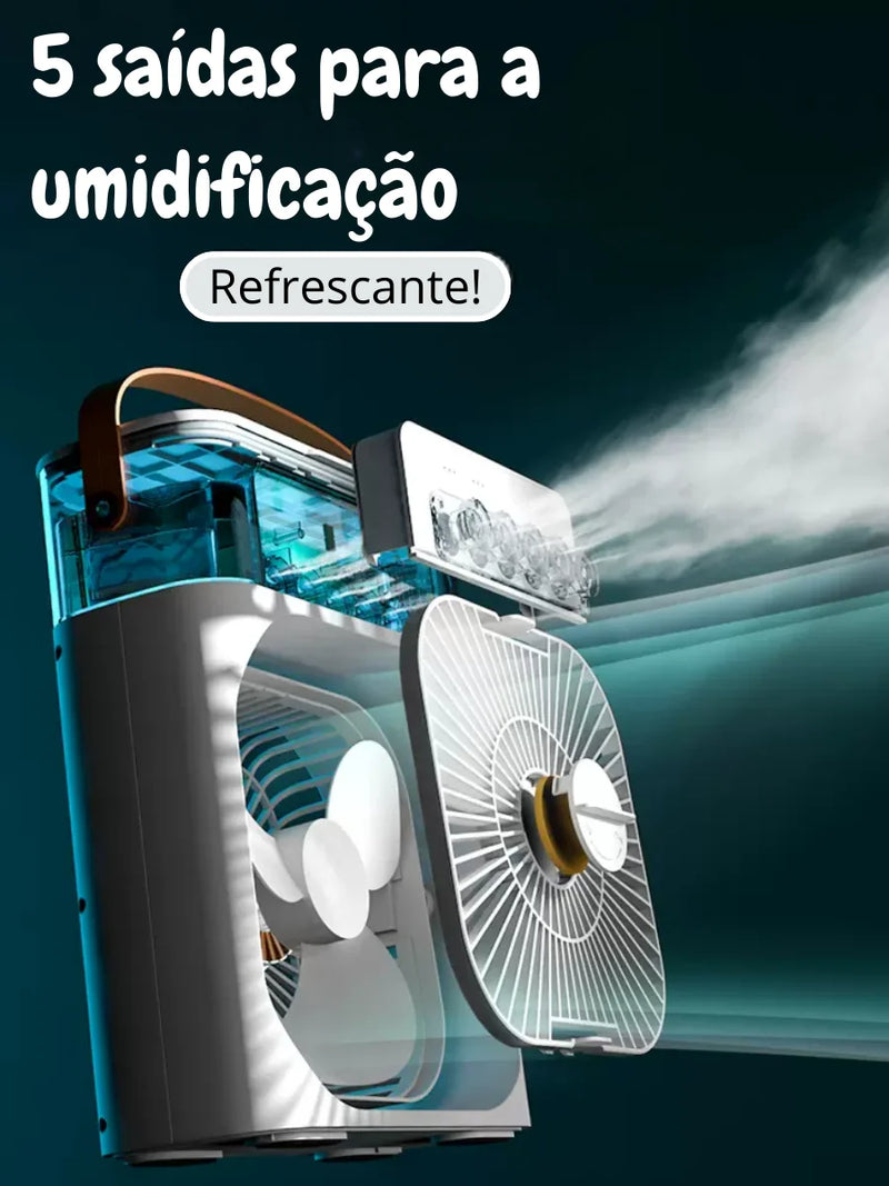 Ventilador Ar-Condicionado Portátil: Conforto Refrescante Sem Limites! - FlameShop