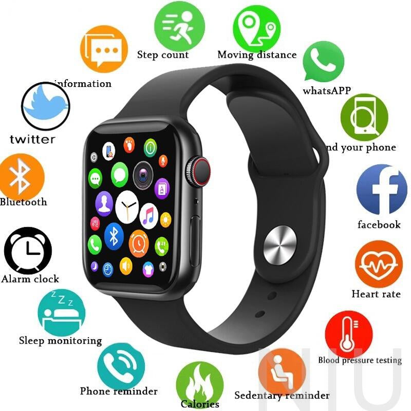 Smartwatch 8 max 2023 IWO13 Serie 8 Relógio Inteligente 1.44 polegadas Bluetooth Call - FlameShop