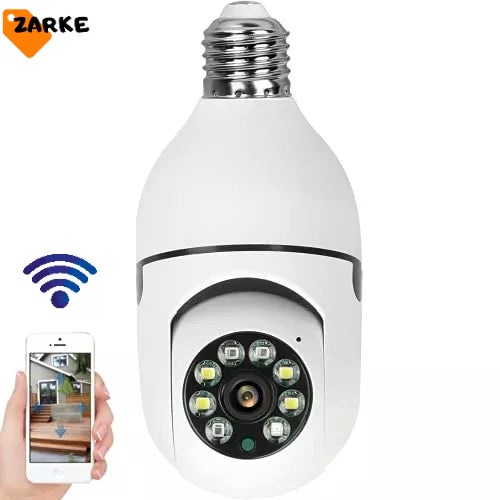 Camera segurança wifi ip sem fio 360 encaixe lampada aplicativo yoosee visão noturna segurança E27 - bivolt - FlameShop