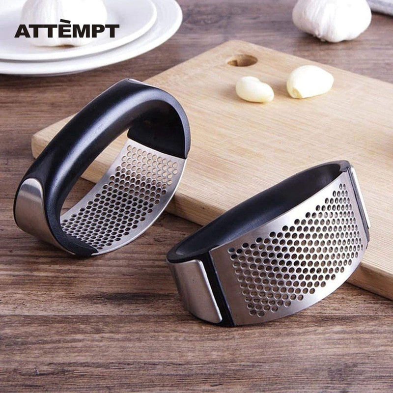 Espremedor Amassador Triturador De Alho Inox Manual Cozinha Garlic Press - FlameShop