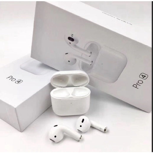 Fone Airs Pro 4 Mini De Ouvido TWS Pro4 SUPERCOPY Airpods Bluetooth - FlameShop