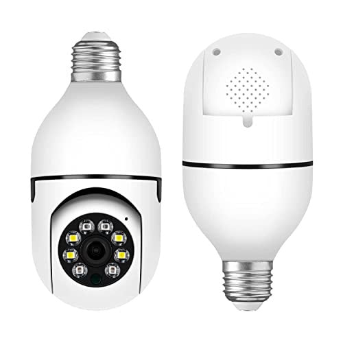 Camera segurança wifi ip sem fio 360 encaixe lampada aplicativo yoosee visão noturna segurança E27 - bivolt - FlameShop