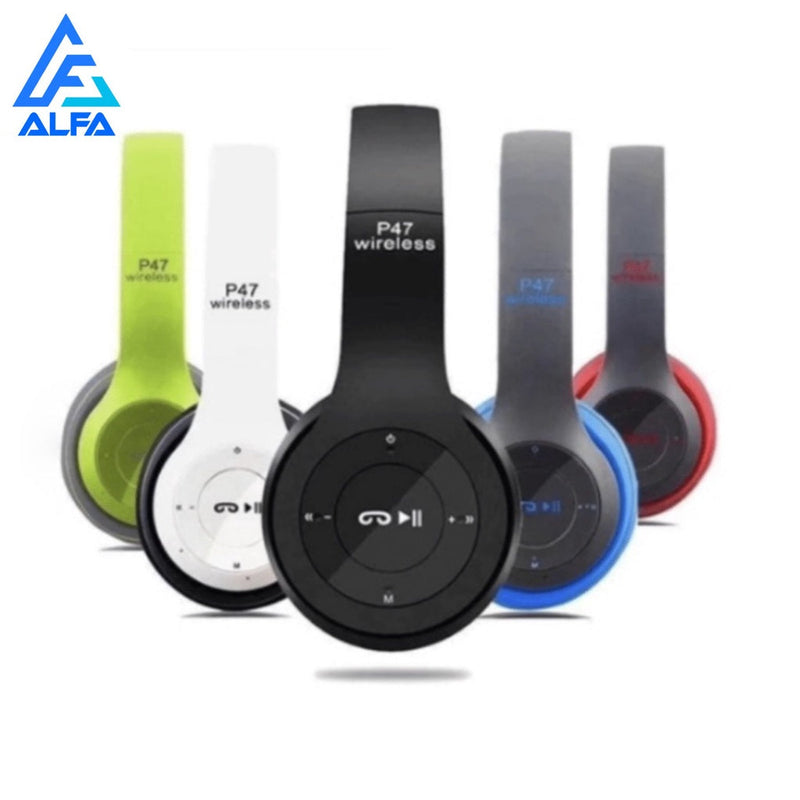 Fone P47 Headphone Sem Fio Estéreo Redução de Ruídos Bluetooth 5.0 Universal - FlameShop