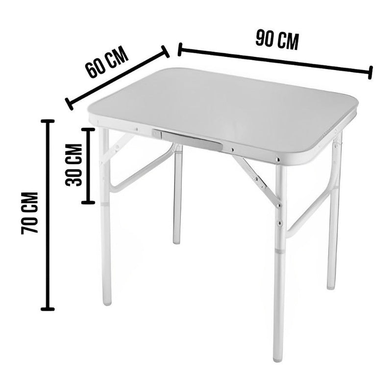 Mesa Dobravel Portatil Maleta Com Alça Camping Praia 90x60cm - FlameShop