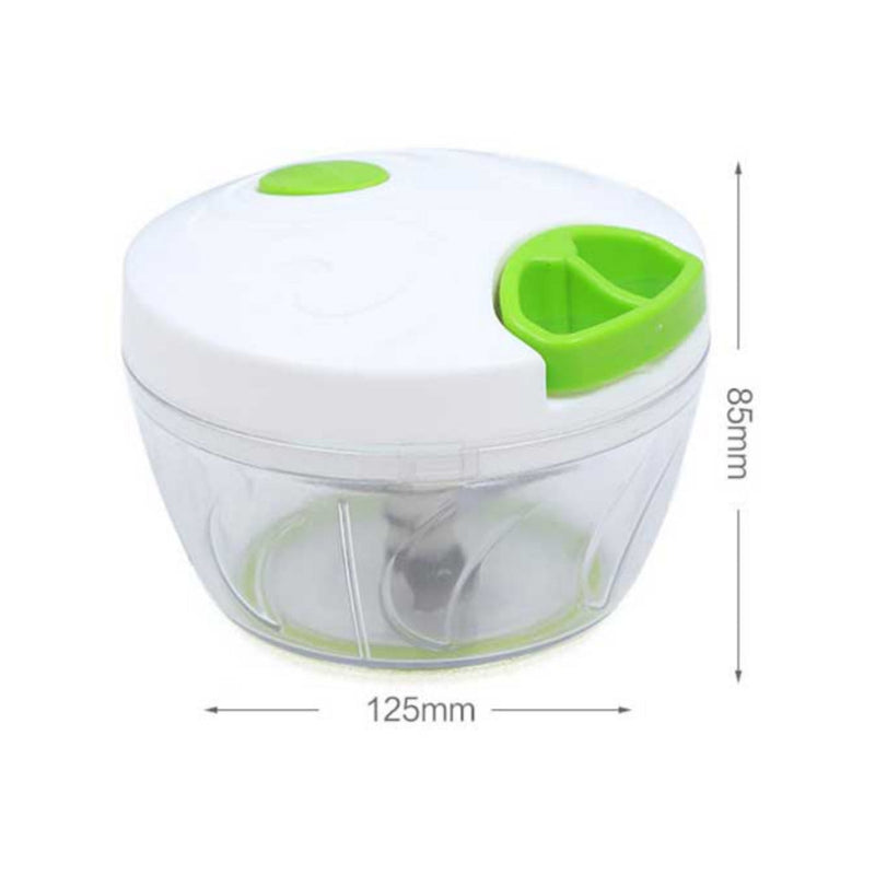 Mini Processador Manual de Alimentos Triturador 3 Lâminas 500ml Grande 200ml - FlameShop