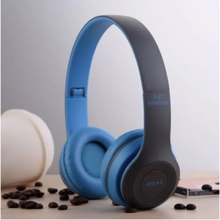 Fone P47 Headphone Sem Fio Estéreo Redução de Ruídos Bluetooth 5.0 Universal - FlameShop