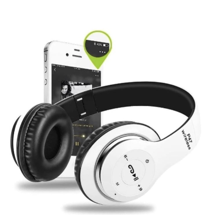 Fone P47 Headphone Sem Fio Estéreo Redução de Ruídos Bluetooth 5.0 Universal - FlameShop