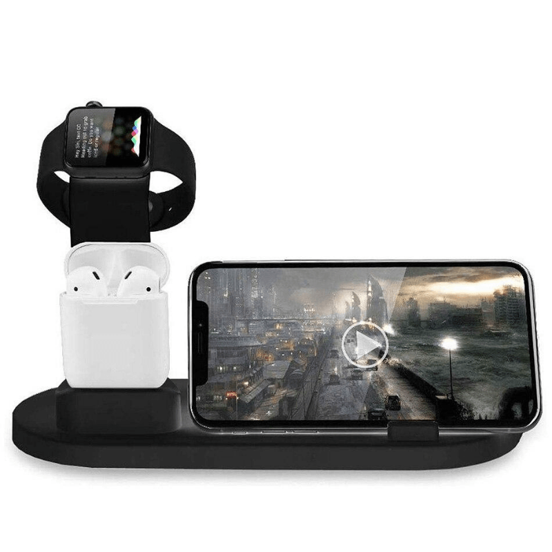 Carregador por Indução 4 em 1 para Android, Iphone, Aplewatch e Airpods - FlameShop