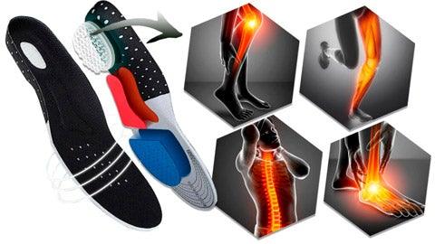 Palmilha Ortopédica de Silicone para Fascite Plantar e Esporão de Calcâneo - Foot Care - FlameShop