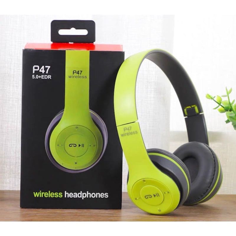 Fone P47 Headphone Sem Fio Estéreo Redução de Ruídos Bluetooth 5.0 Universal - FlameShop