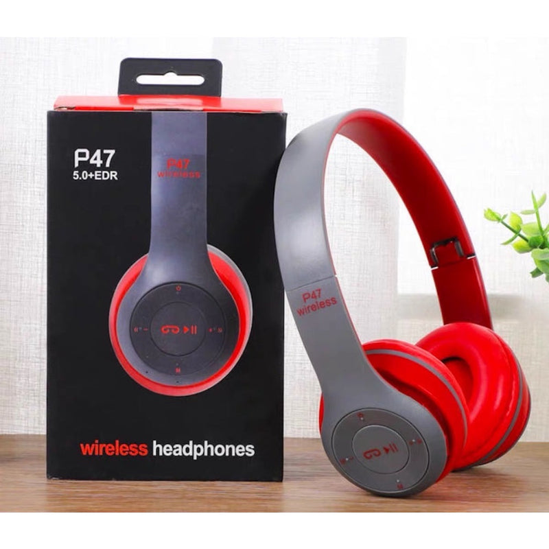 Fone P47 Headphone Sem Fio Estéreo Redução de Ruídos Bluetooth 5.0 Universal - FlameShop