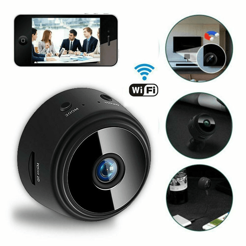 Mini Câmera de Segurança Portátil Wifi HD 1080P Alta Definição - Profilm™ - FlameShop