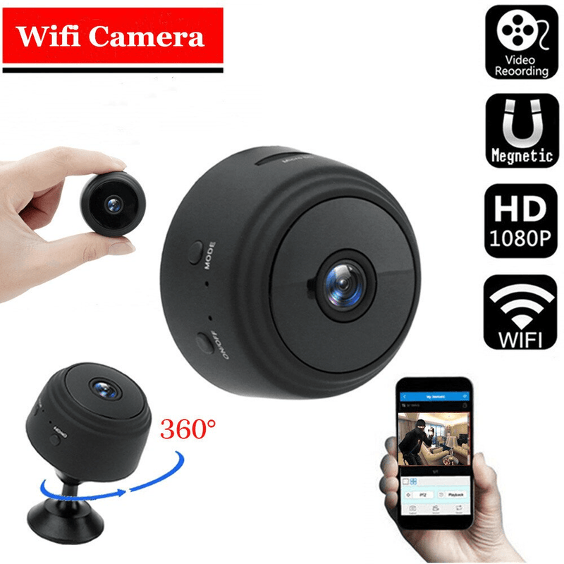 Mini Câmera de Segurança Portátil Wifi HD 1080P Alta Definição - Profilm™ - FlameShop