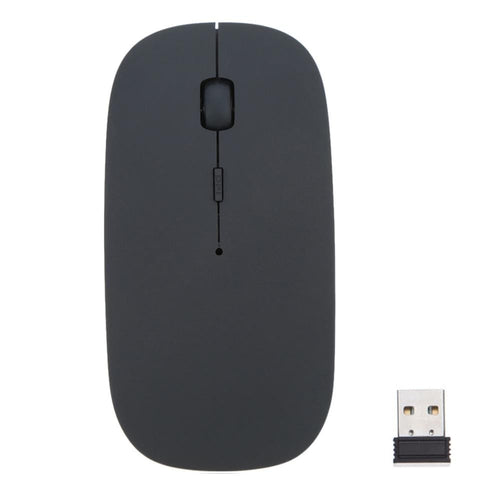 Mouse Óptico Ultra Slim Sem Fio - 1600 Dpi - FlameShop