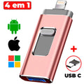 Pen Drive Para Celular 4 em 1 Phone Connect - iOS, Android e PC - FlameShop